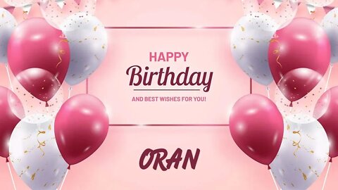 Happy Birthday to Oran - Birthday Wish From Birthday Bash
