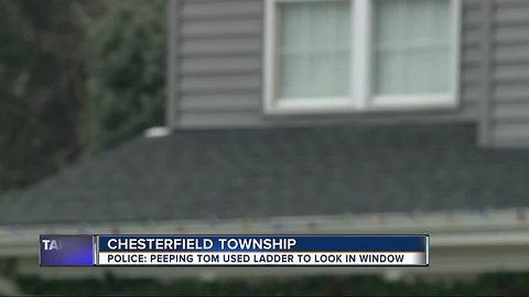 Police: Peeping Tom uses ladder to watch woman through window in Chesterfield Township