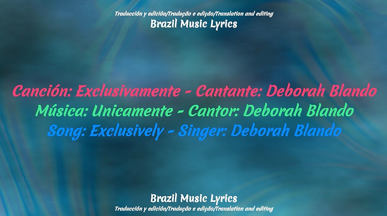 Brazilian Music: Exclusively - Singer: Deborah Blando