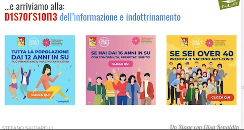 Analisi della DISTORSIONE dell'informazione, INDOTTRINAMENTO e PROPAGANDA vaccinale