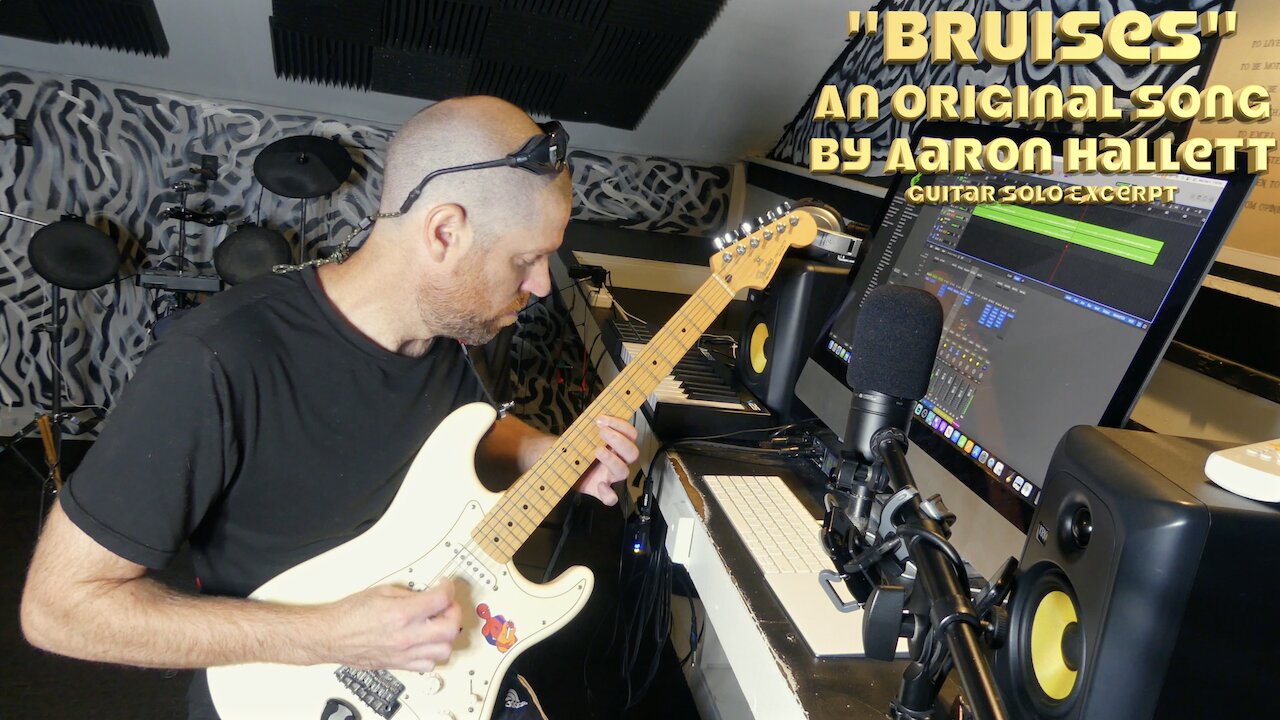 "Bruises" an Original Song by Aaron Hallett Guitar Solo Excerpt