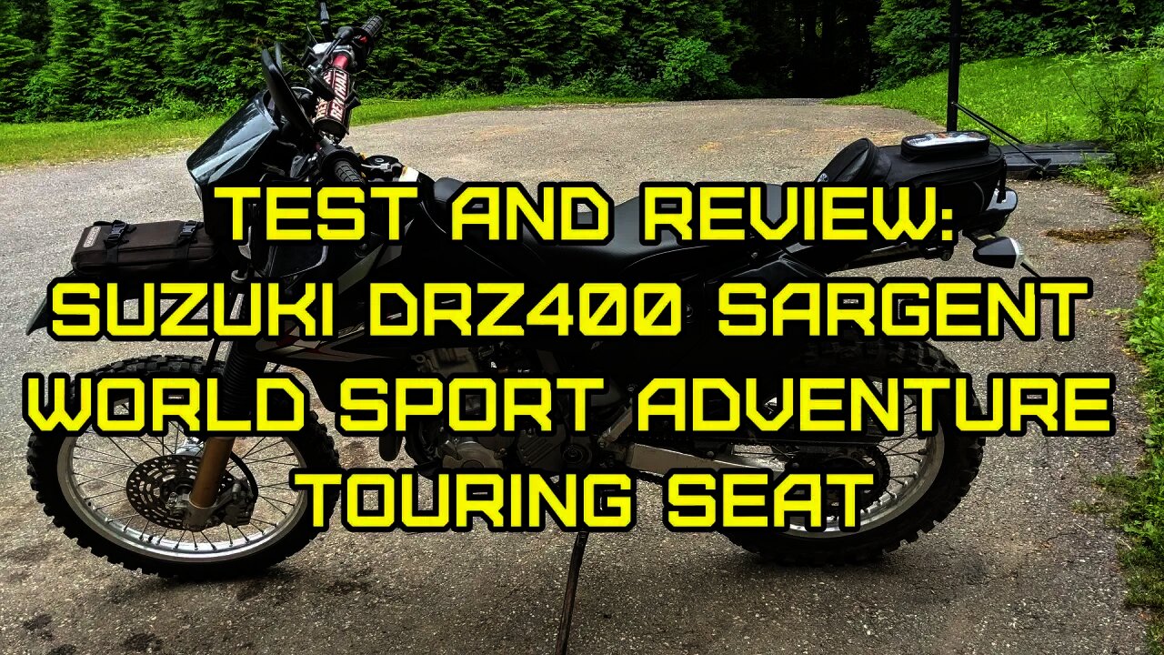 Suzuki DRZ400 Sargent World Sport Adventure Touring Seat install review