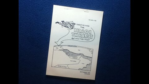BOOK REVIEW : IDENTIFYING THE IRAQI THREAT and HOW THEY FIGHT AIA-DS-1-90 SEPTEMBER 1990 (UPDATE)