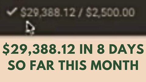 $29,388.12 In 8 Days So Far This Month