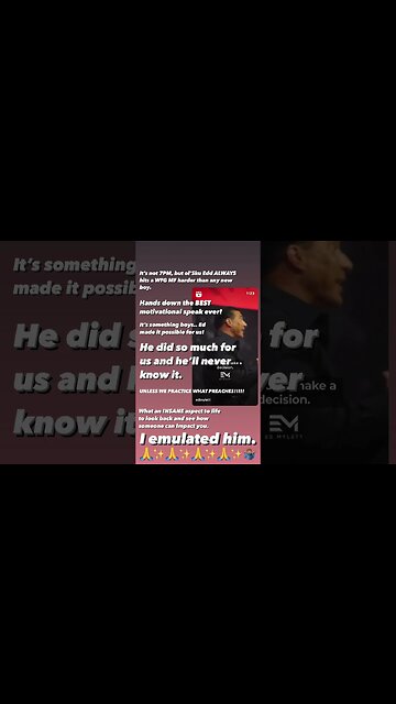 Old school Ed Mylett