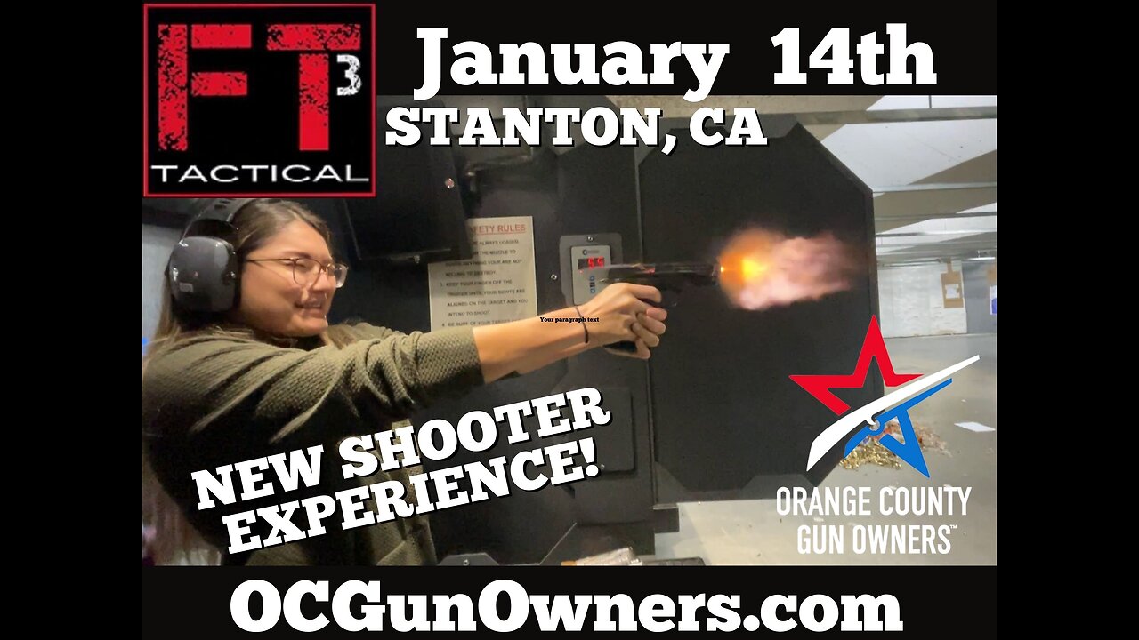 Orange County New Shooter Firearms Experience at FT3 Tactical