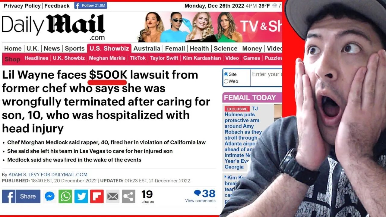 LIL WAYNE FACES $500K LAWSUIT FROM CHEF