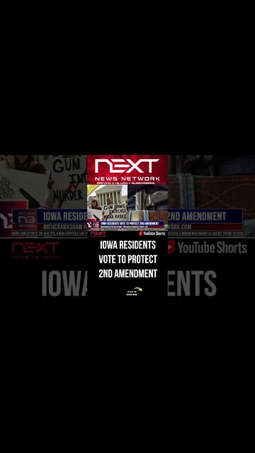 Iowa residents vote to protect 2nd amendment #shorts