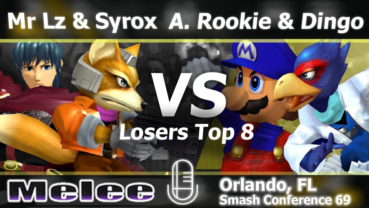 Mr Lz & Syrox vs. A.Rookie & Dingo - Melee Doubles Losers Top 8 - SC:69