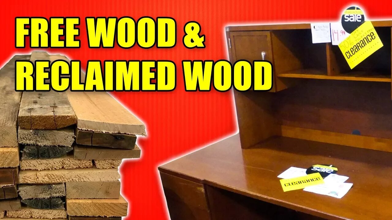 Reclaimed Wood & Free Wood - Money Saving Tips for Woodworking Part 2