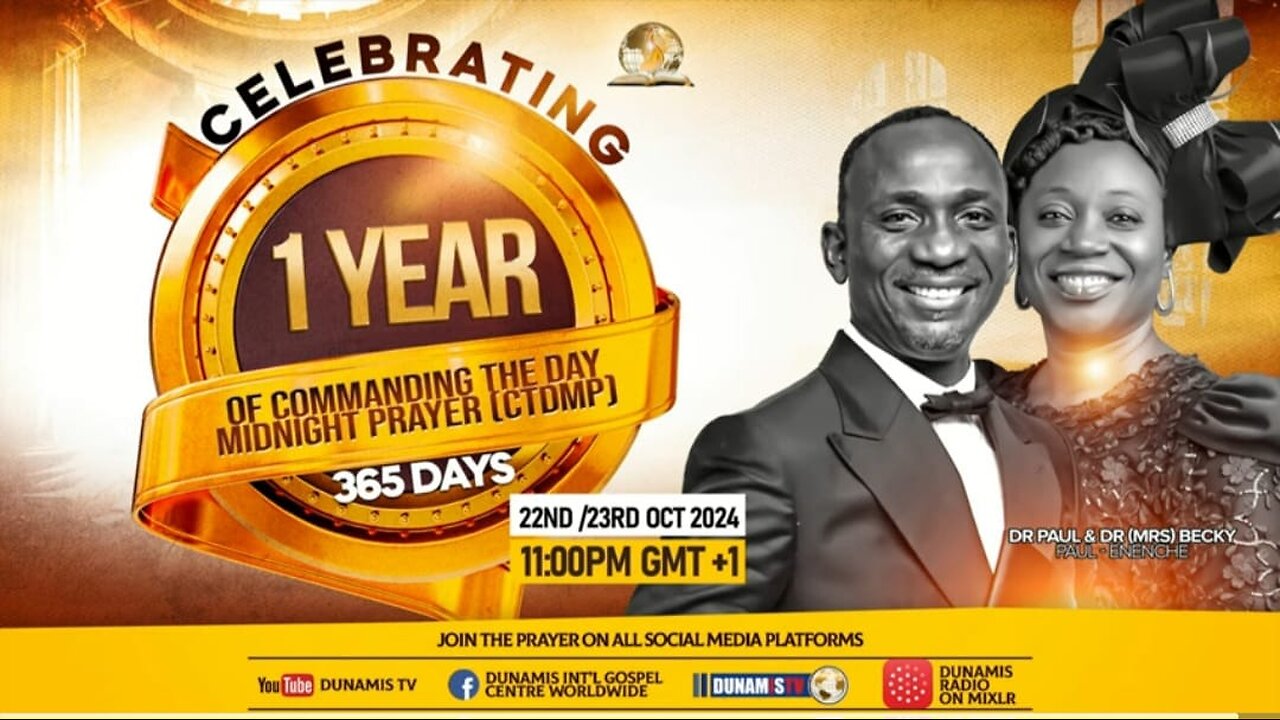 14TH OCTOBER 2024 SEED OF DESTINY WRITTEN BY THE SENIOR PASTOR OF DUNAMIS, DR PASTOR PAUL ENENCHE