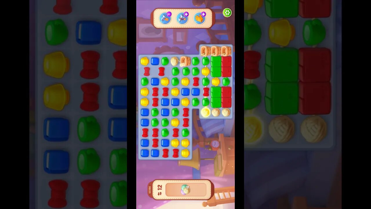 Shorts Playrix Homescapes Gameplay Walkthrough Level 12386-040