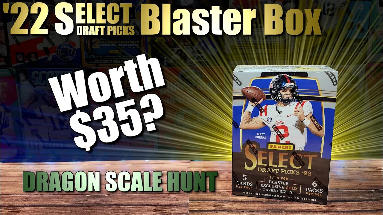 2022 Select Draft Picks Football Blaster Box Review | More Shiny Trading Cards