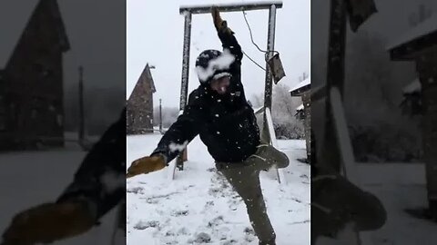 Snow Swing! #MegaFails #Shorts