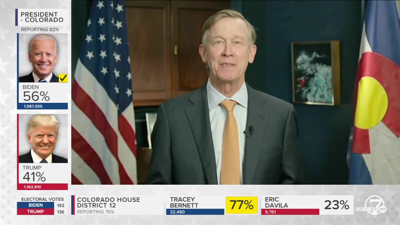 John Hickenlooper defeats Cory Gardner for Colorado's U.S. Senate seat