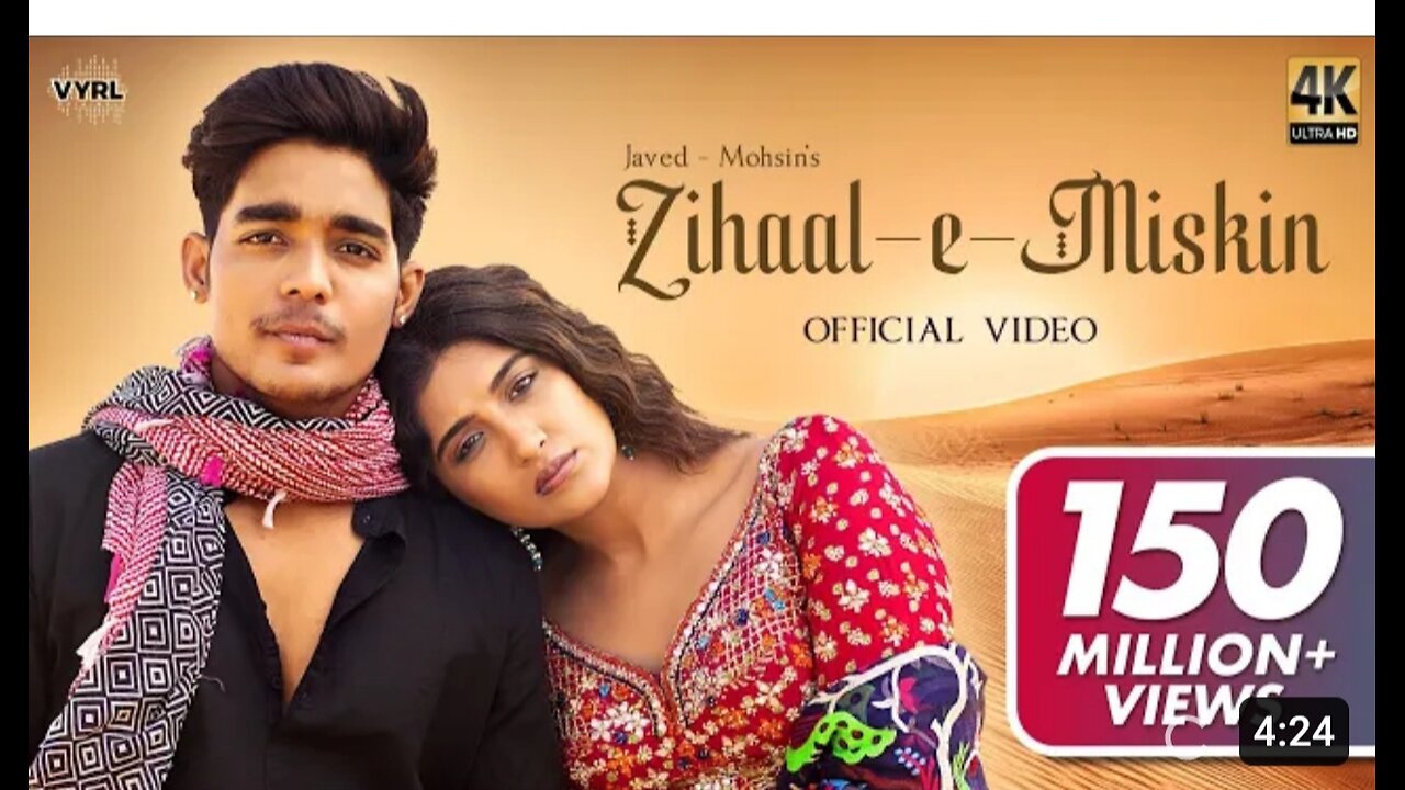 Zihaal e Miskin (Video) Javed-Mohsin - Vishal Mishra, Shreya Ghoshal - Rohit Z, Nimrit A - Kunaal V