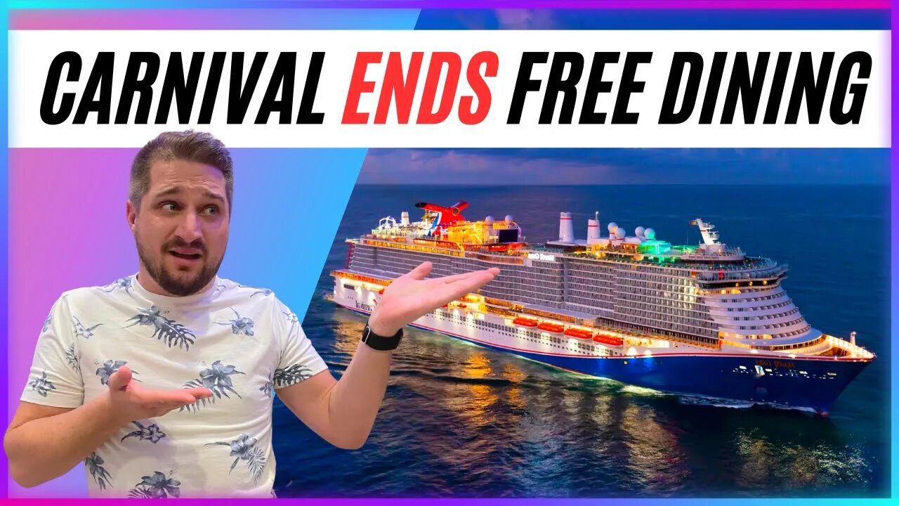 Carnival ENDING Unlimited FREE DINING | JUBILEE Updates!