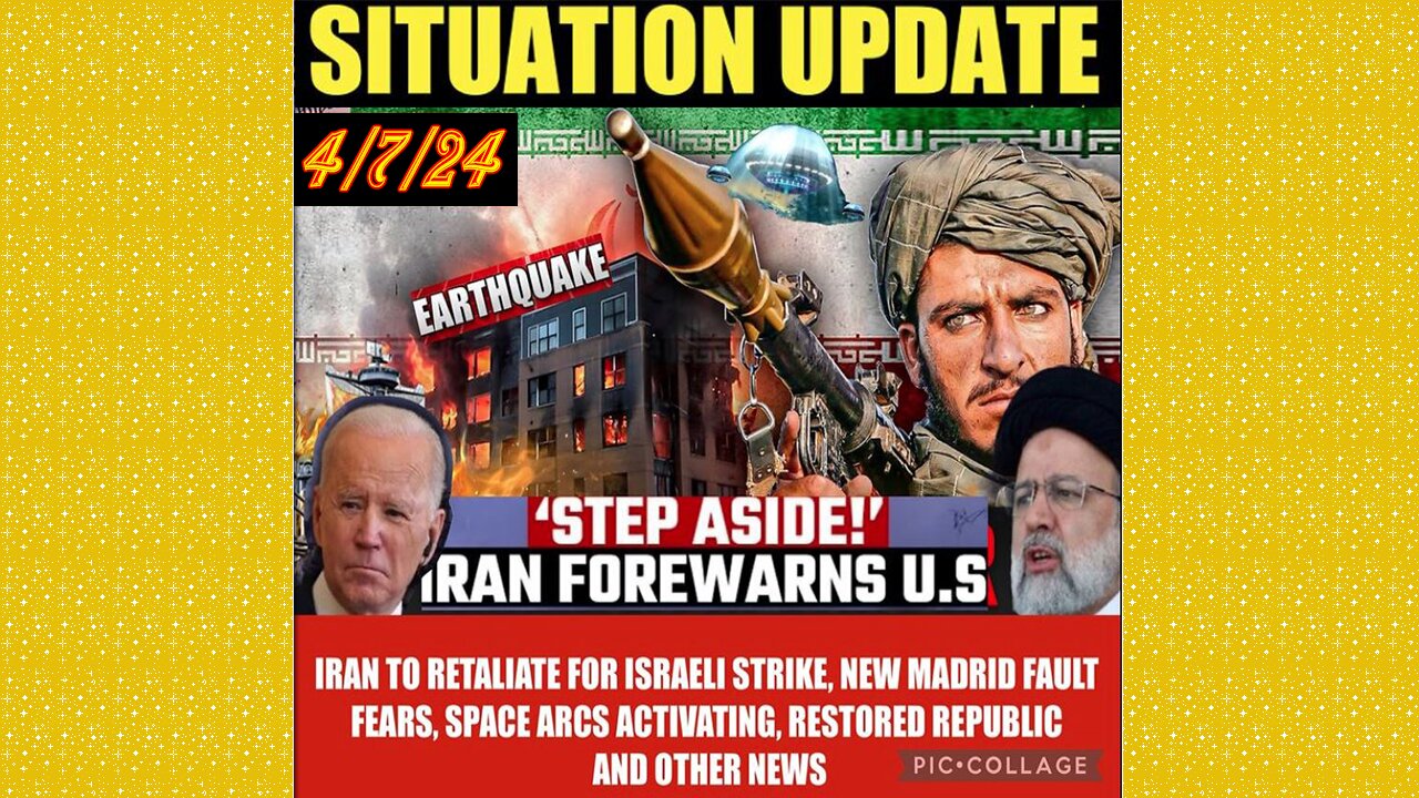 SITUATION UPDATE 4/7/24 - AI System Used To Bomb Gaza, Gcr/Judy Byington Update, Us Republic, WW3