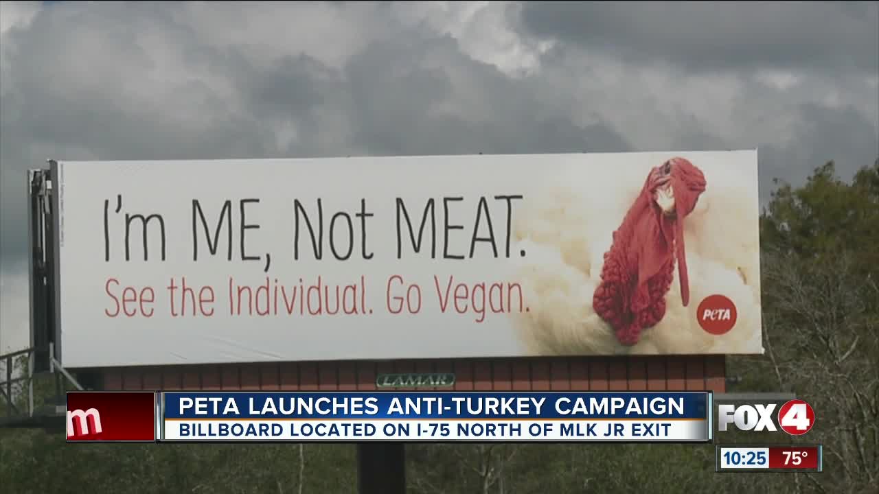 PETA buys anti-turkey billboard in Fort Myers