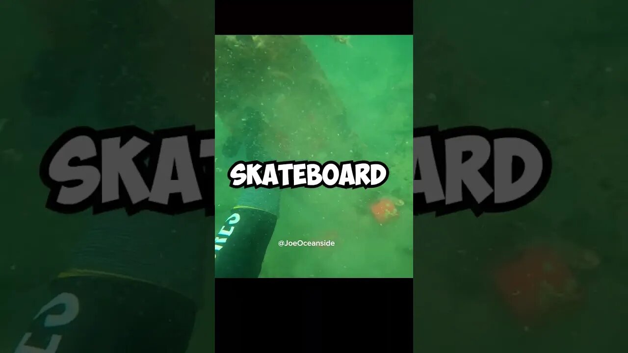 I Found a Skateboard Underwater in the Bay