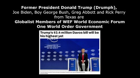 Former President Donald Trump is a Globalist