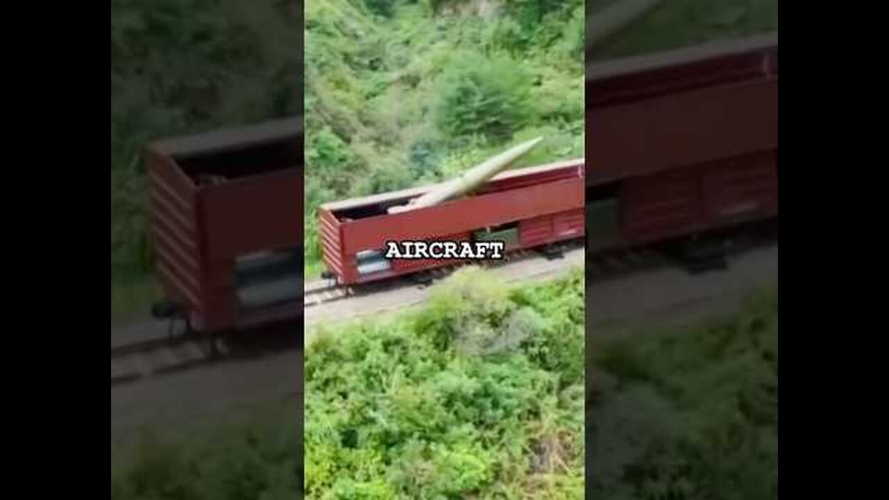 North Korea uses a Military Train