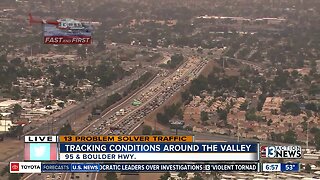 TRAFFIC ALERT: US-95 slow in both directions near Boulder Highway