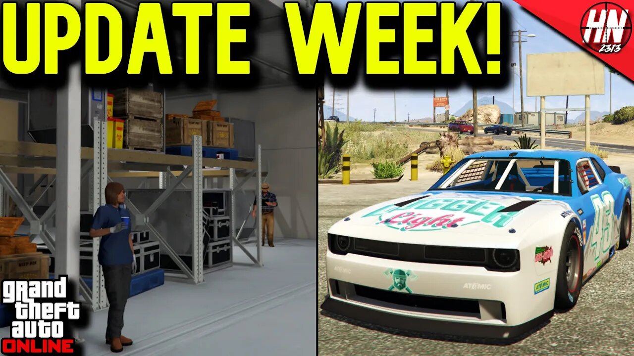 GTA Online Update Week - HANGAR 2X$ + NEW CAR!