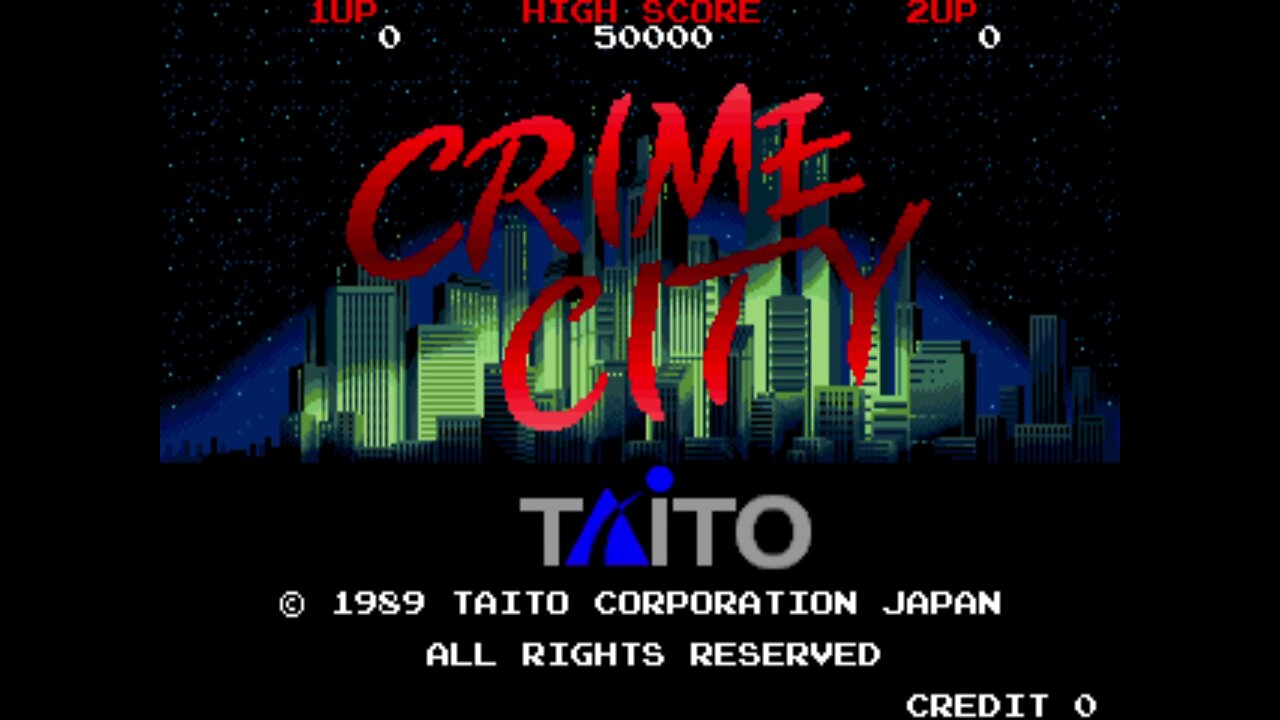 Crime City Arcade Game, Taito Corporation 1989, playthrough