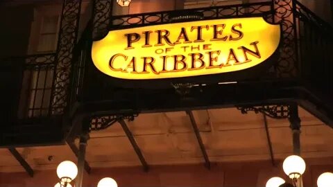Pirates Of The Caribbean at Disneyland POV Night