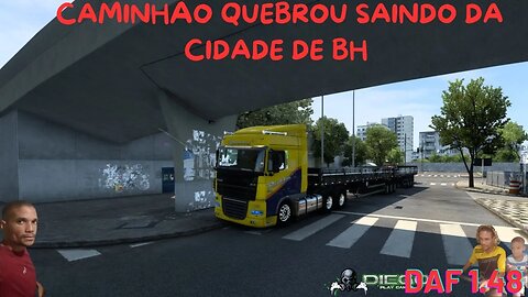 CAMINHÃO QUEBROU SAINDO DA CIDADE DE BH #eurotrucksimulator2multiplayer #ets2