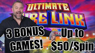 Ultimate Fire Link - Olvera Street - 3 Bonus Games! Potawatomi!