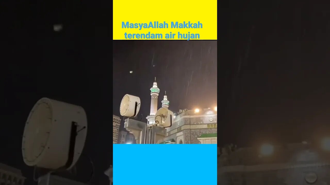 MashaAllah Makkah terendam air hujan