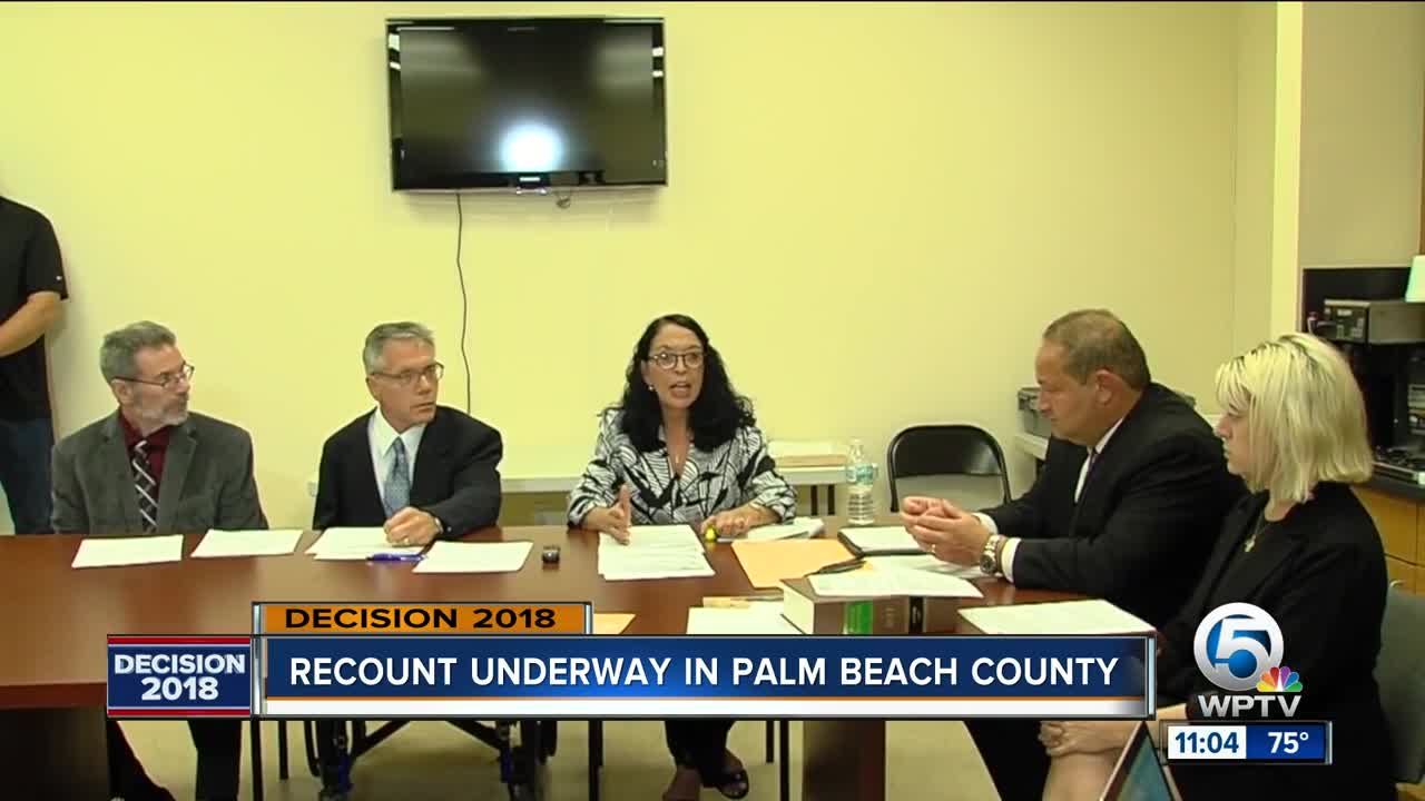 Recount in Palm Beach County may not meet deadline of November 15