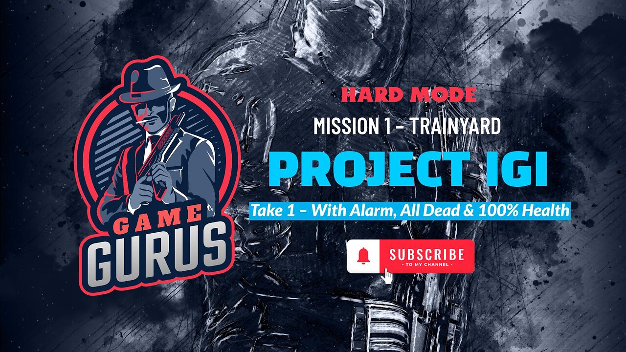 Project IGI - Misson 1 - Trainyard - Hard Mode - Take 1 - With Alarm, All Dead & 100% Health