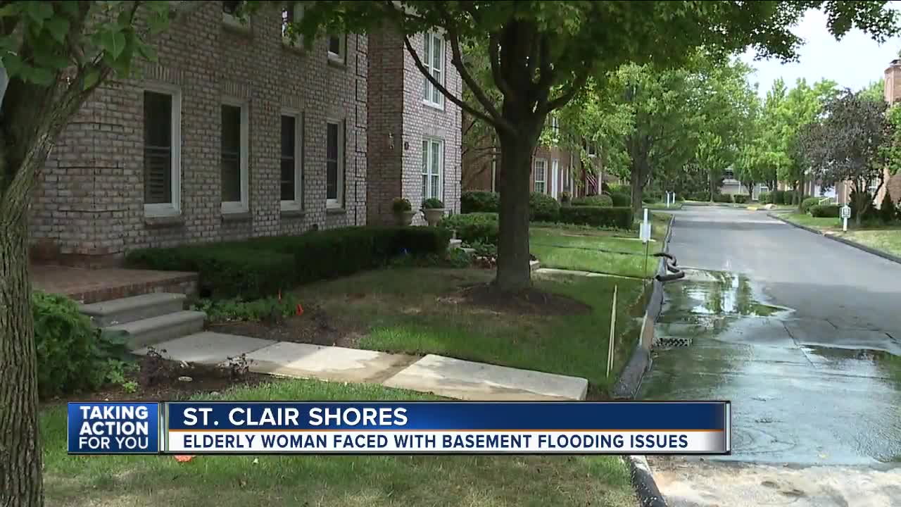 Elderly woman needs help dealing with basement flooding