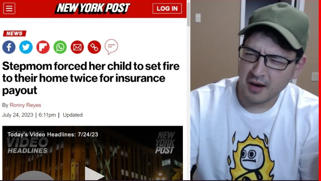 STEPMOM FORCED CHILD TO SET FIRE FOR INSURANCE PAYOUT