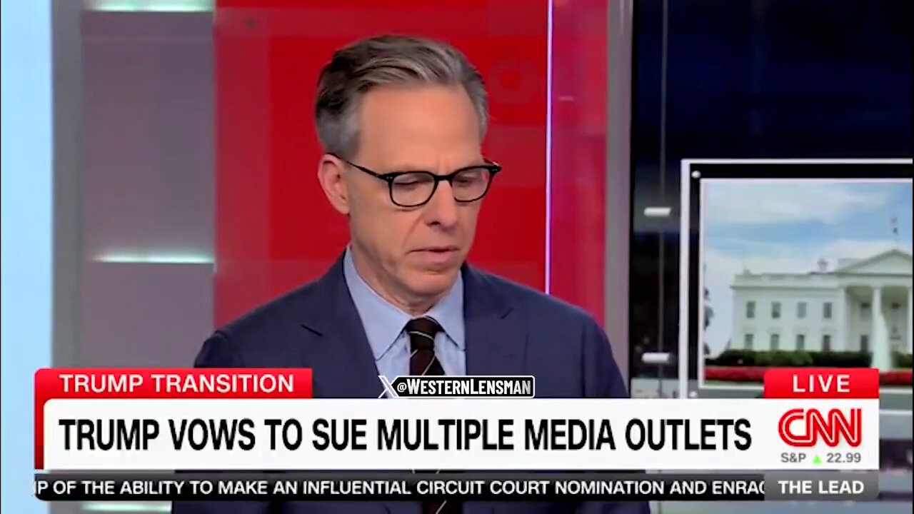 Accountability Arrives: CNN's Jake Tapper Upset ABC News Held Responsible For On-Air Trump Lie