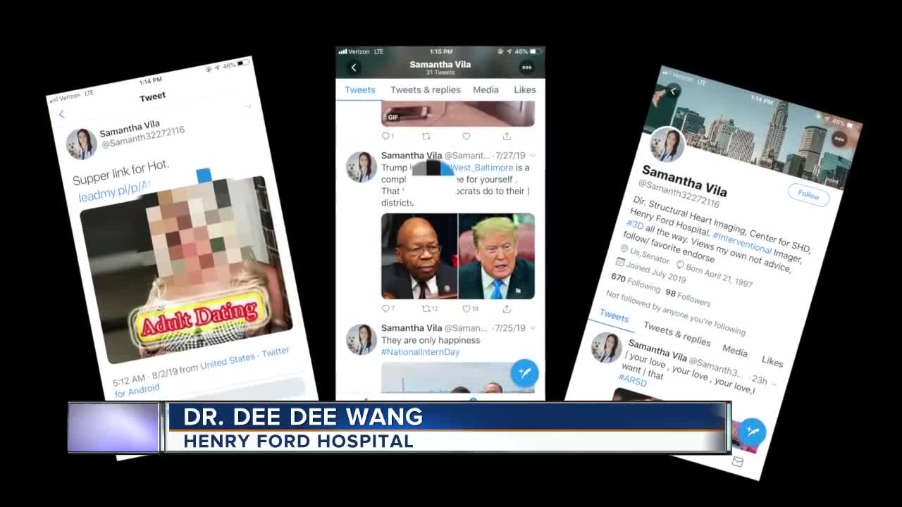 Henry Ford doctor concerned after offensive fake Twitter profile impersonates her online