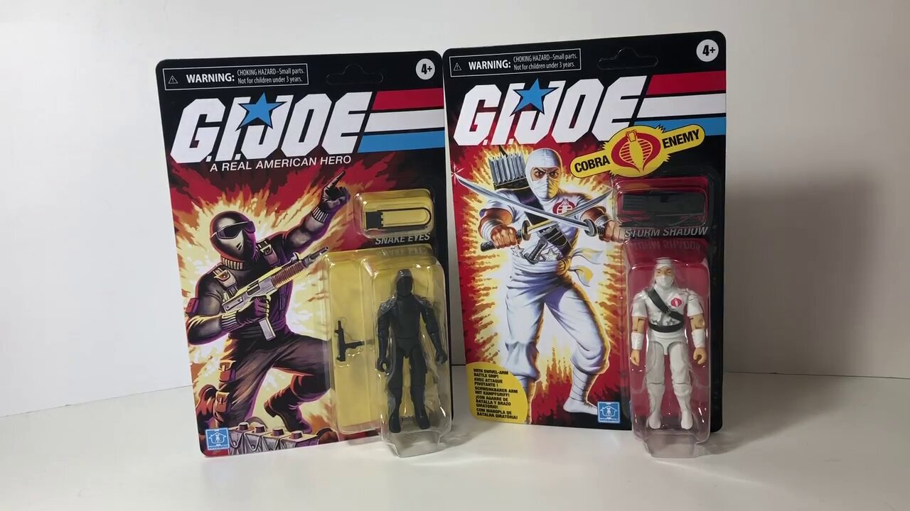 GI Joe O-Ring Retro Storm Shadow and Snake Eyes Action Figure Review