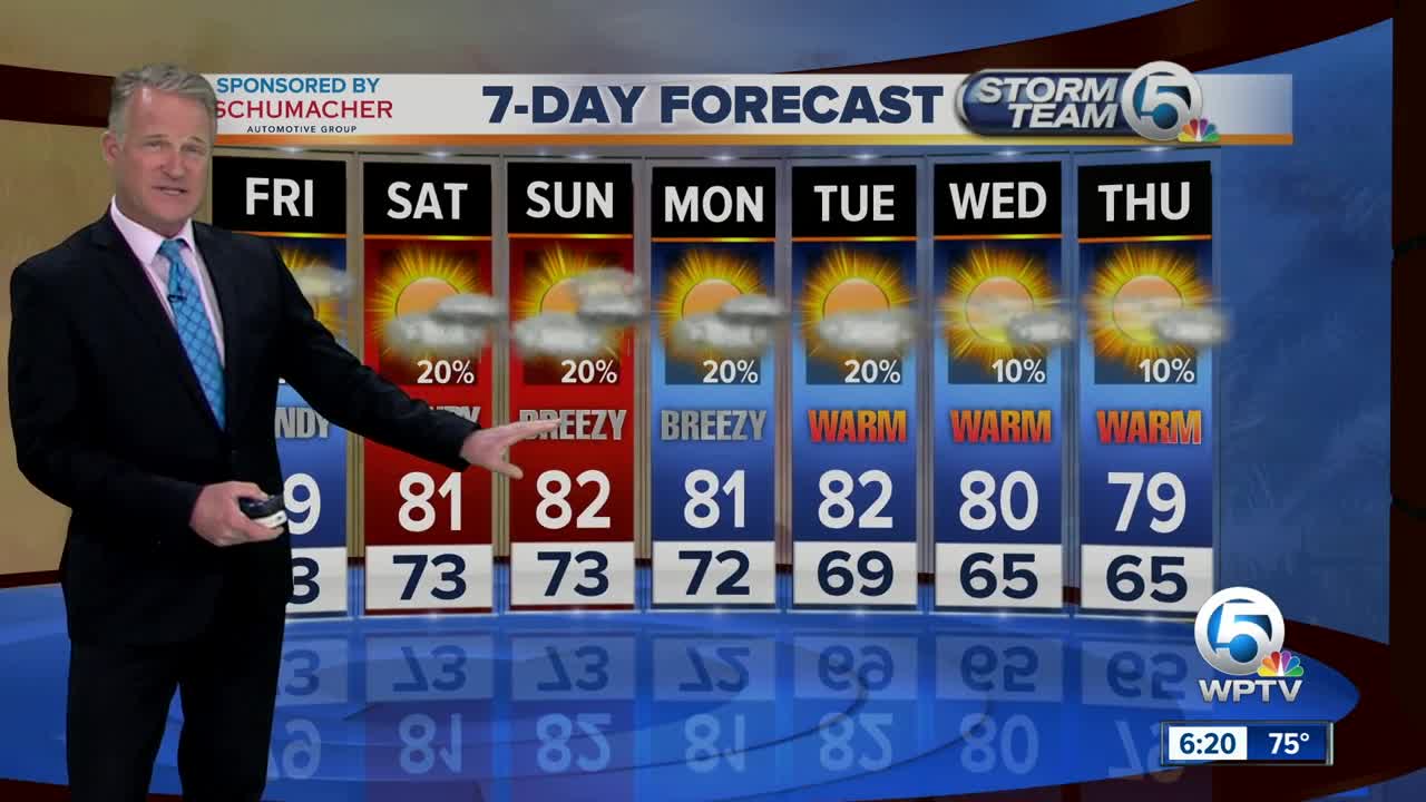 Latest Weather Forecast Thursday 6 p.m.