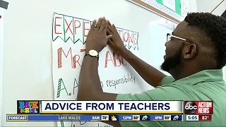 Advice from teachers ahead of the first day of school