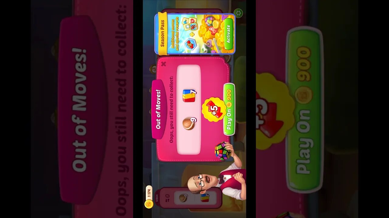 Shorts Playrix Homescapes Gameplay Walkthrough Level 12864-040