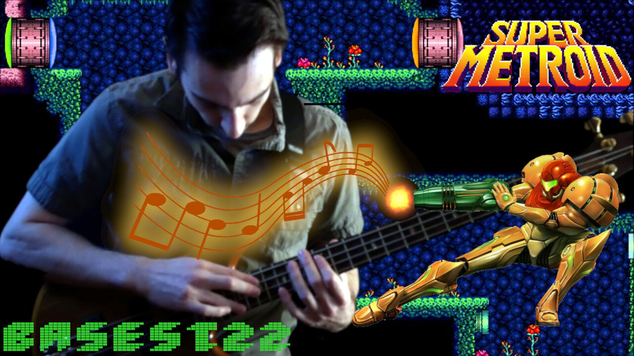 Super Metroid Solo Bass Tapping Cover [Brinstar Red Soil]