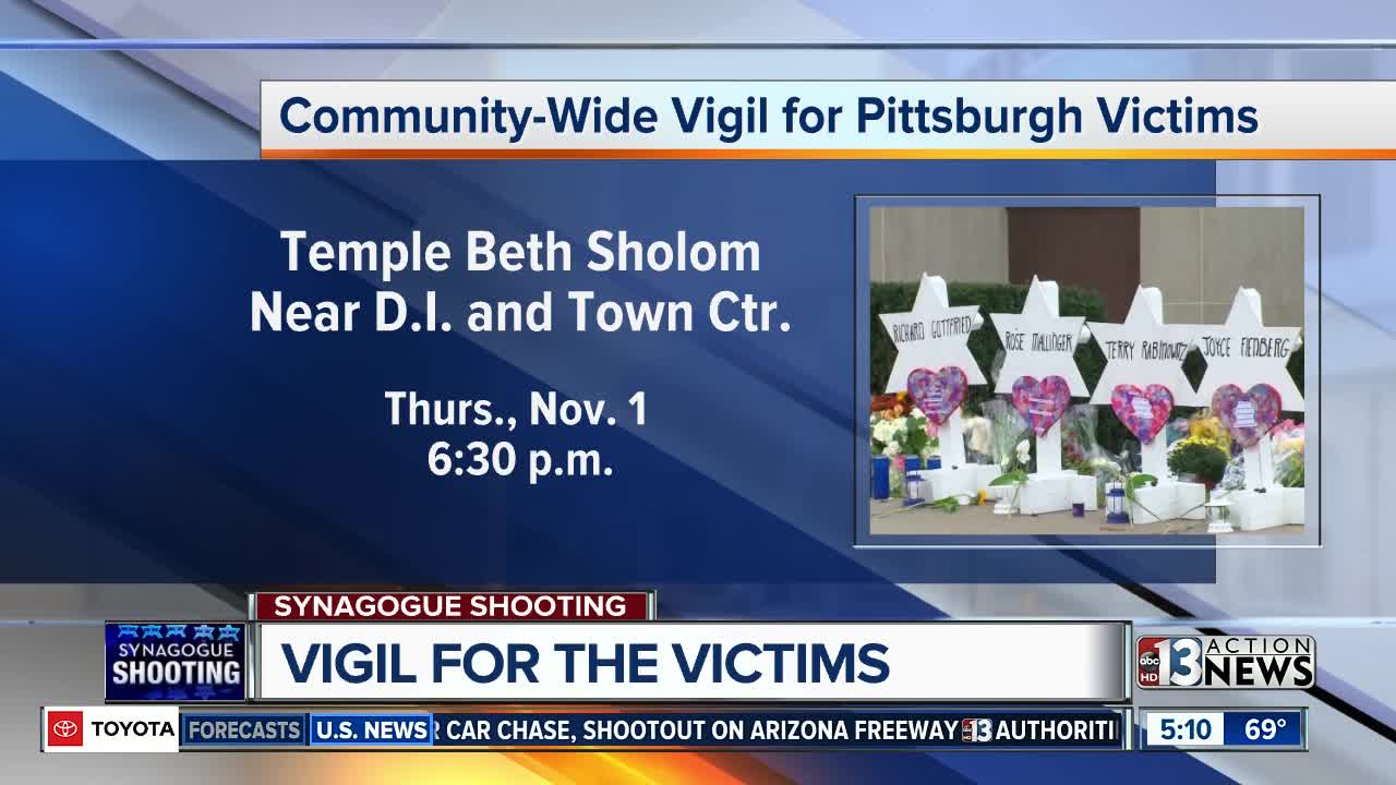 Vigil for Pittsburgh victims on Thursday