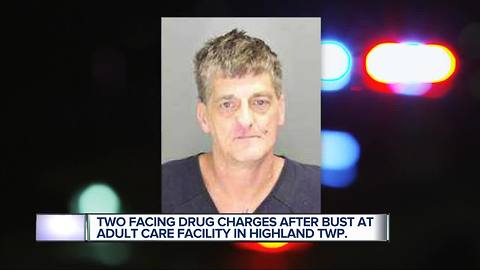 Two facing drug charges after bust at adult care facility in Highland Twp.