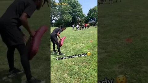 Coach Wasn't Expecting That 😳 #football #sports #coach