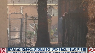 Fire in east Bakersfield displaces 3 families