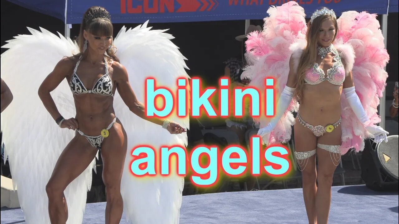 Bikini Angels Take Flight at Muscle Beach Contest