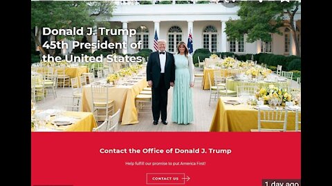 President Trump: Launches His WEBSITE (45office.com)